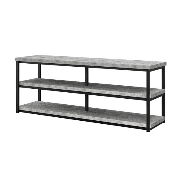 Siva TV omarica v dekorju betona 160x64 cm Ashlar - Støraa-image-2