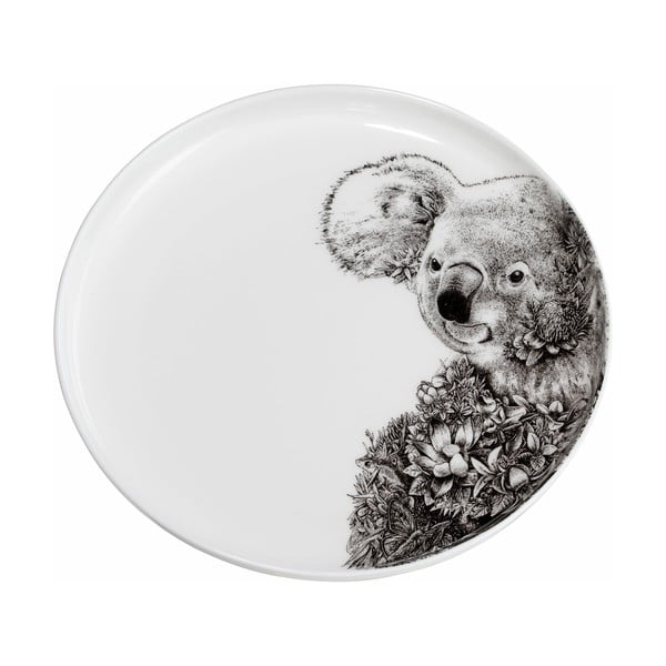 Bel porcelanast krožnik Maxwell & Williams Marini Ferlazzo Koala, ø 20 cm