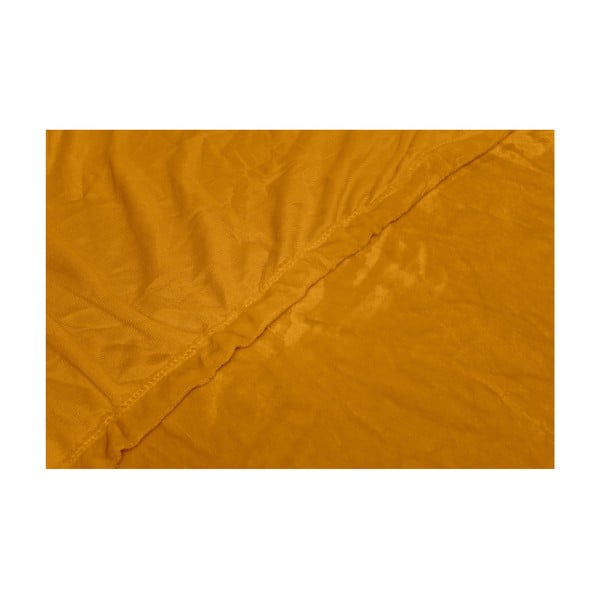 Medeno rumena rjuha iz mikropliša My House, 180 x 200 cm-image-1