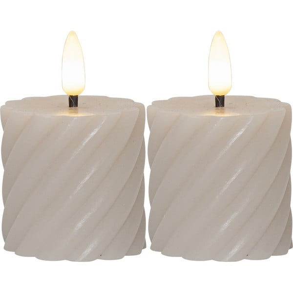 LED sveče v kompletu 2 ks (višina 7,5 cm) Flamme Swirl – Star Trading