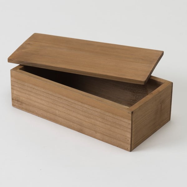 Škatla za shranjevanje iz jelovega lesa Kompaktnik Vintage, širina 23,5 cm