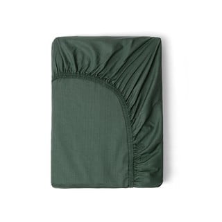 Olivno zelena elastična rjuha iz bombažnega satena HIP, 160 x 200 cm
