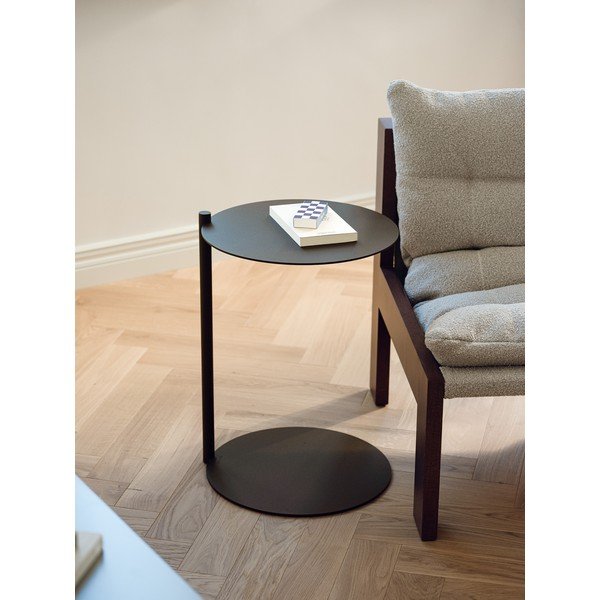 Jeklena okrogla stranska mizica ø 40 cm Ande – noo.ma-image-1