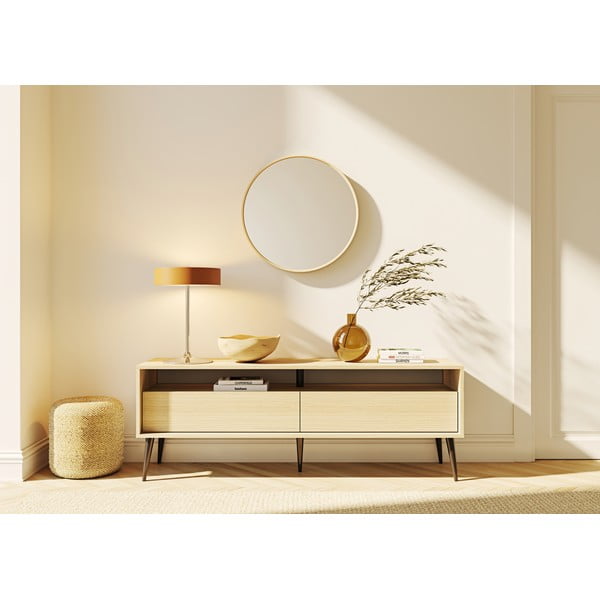 TV omarica v hrastovem dekorju v naravni barvi 150x54 cm Lake – TemaHome-image-1