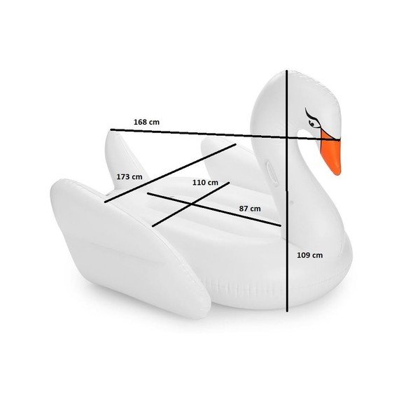 Beli napihljivi ležalnik Gadgeti Hiša Swan-image-1