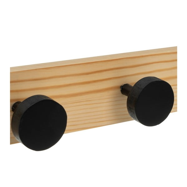 Črn stenski obešalnik iz masivnega bora 40 cm Anillos – Casa Selección-image-2