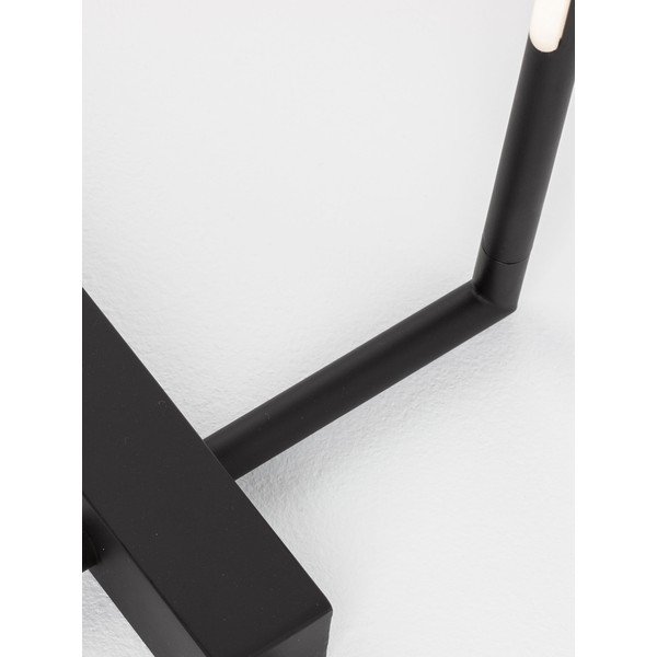 Črna kovinska LED stoječa svetilka s senčilom iz akrilnega stekla (višina 140 cm) Raccio – Nova Luce-image-2