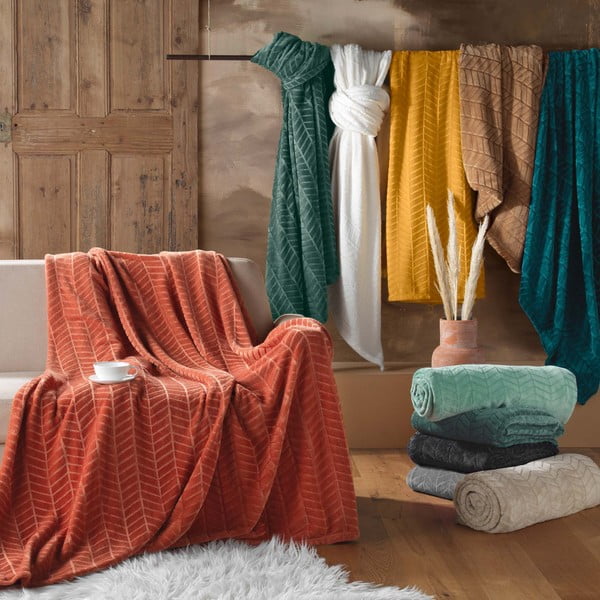 Črno pregrinjalo iz mikroflanele 180x220 cm Arya – douceur d'intérieur-image-4