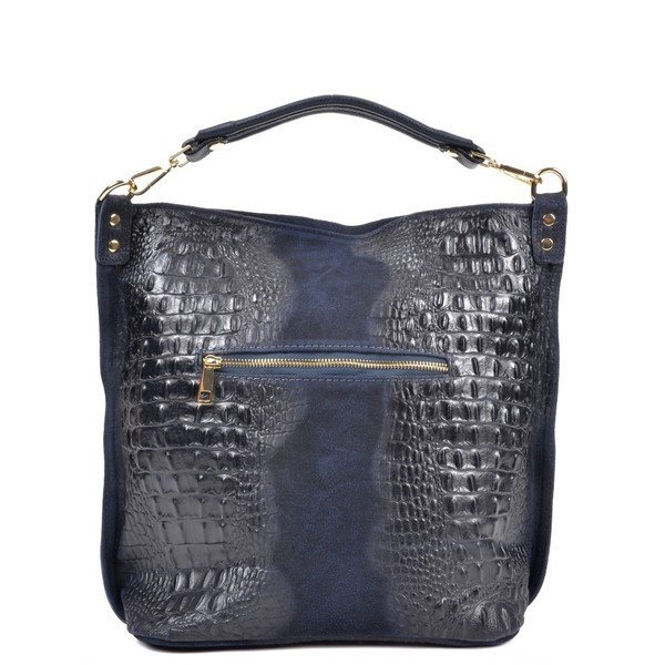 Temno modra usnjena torbica Roberta M Ganna Blu-image-4