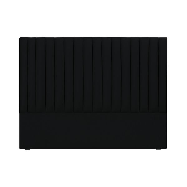 Črno vzglavje Cosmopolitan Design NJ, 200 x 120 cm