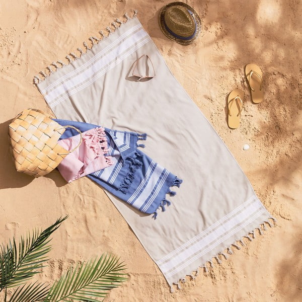 Roza brisača za plažo 150x75 cm Hammam - Catherine Lansfield-image-3