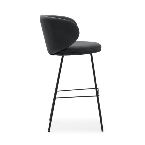 Temno sivi barski stoli v kompletu 2 ks (višina sedeža 65 cm) Rush – Marckeric-image-3