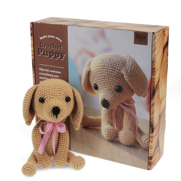 Komplet za ustvarjanje DIY Crochet Puppy – Rex London