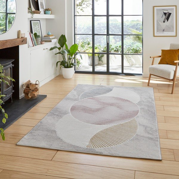 Svetlo modra/svetlo rožnata preproga 160x230 cm Creation – Think Rugs-image-1