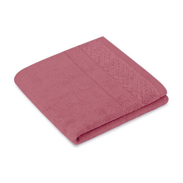 Rožnati frotirni bombažni komplet brisač 3 ks Rubrum – Restilo-image-2