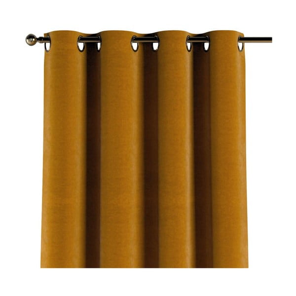 Oranžna zavesa 260x130 cm Posh Velvet - Yellow Tipi