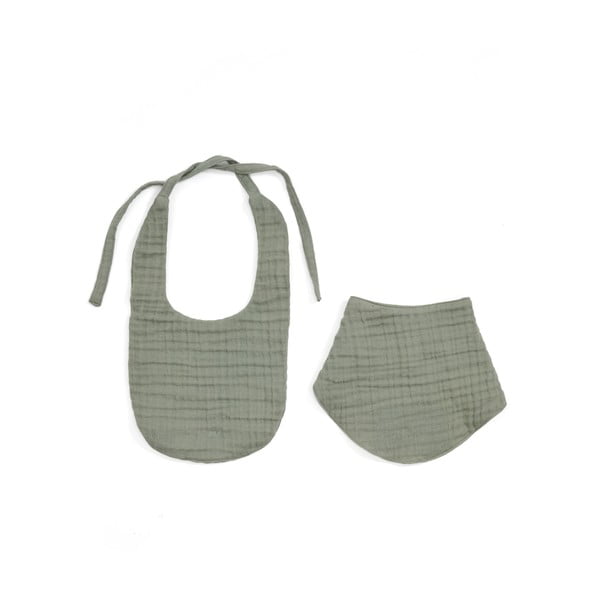 Zeleni slinčki v kompletu 2 ks iz muslina Prune – Kave Home