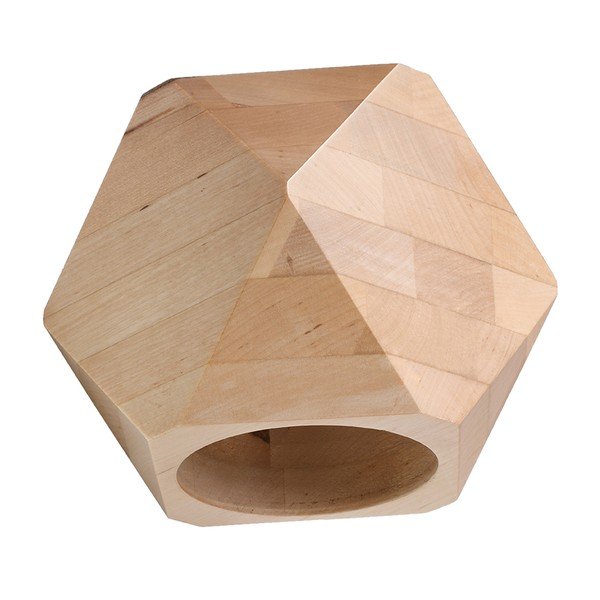 Stenska svetilka iz masivnega lesa v naravni barvi Vige – Sollux