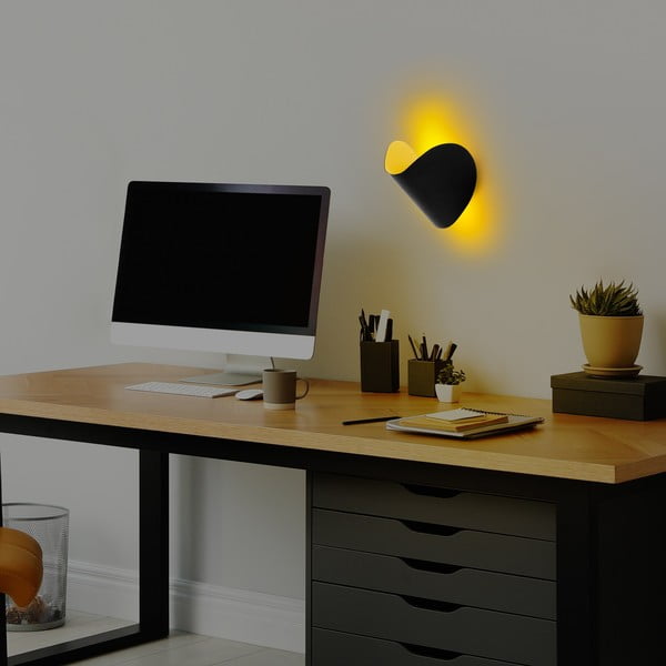 Črna LED stenska svetilka Heybe – Opviq lights-image-4
