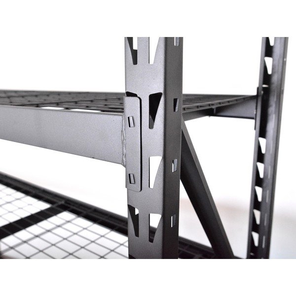 Črn kovinski regal za delavnico 196x183 cm – Rojaplast-image-4