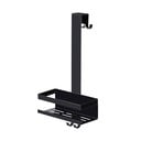 Črna viseča kopalniška polica iz nerjavečega jekla Bribano – Wenko