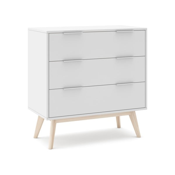 Bela nizka komoda 80x83 cm Campus – Marckeric-image-2