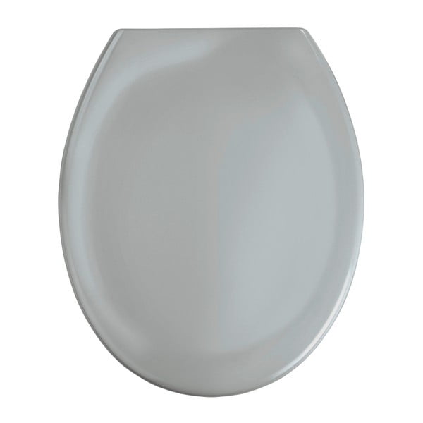 Svetlo siva WC deska z enostavnim zapiranjem Wenko Premium Ottana, 45,2 x 37,6 cm
