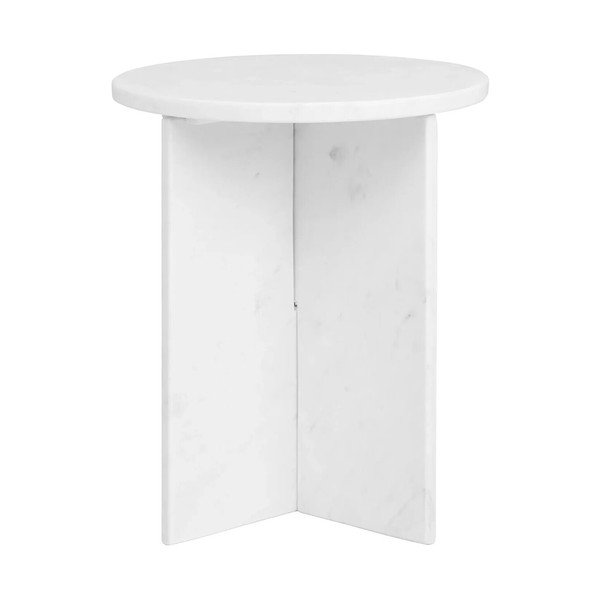 Marmorna okrogla stranska mizica ø 40 cm Savio – Premier Housewares