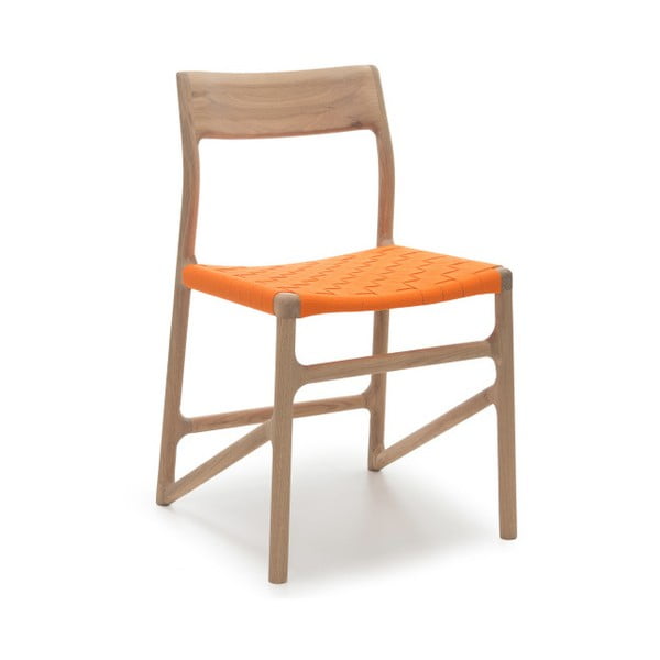 Stol Fawn Beli pigment Gazzda, oranžna