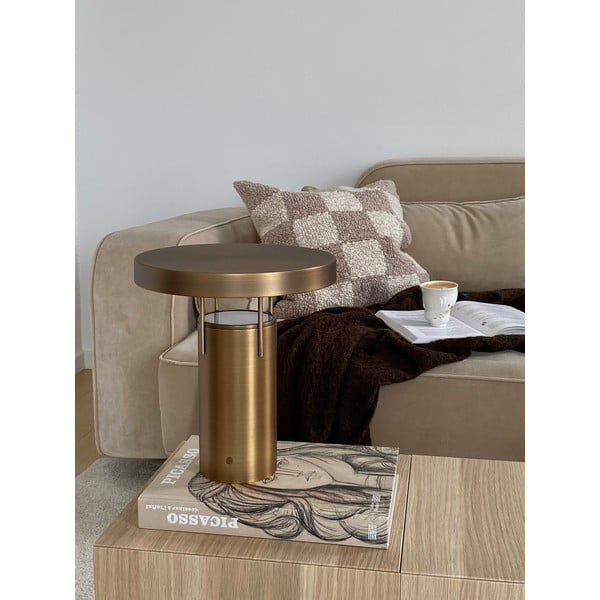 LED zatemnitvena namizna svetilka v bronasti barvi s kovinskim senčilom (višina 28 cm) BringMe – Hübsch-image-2