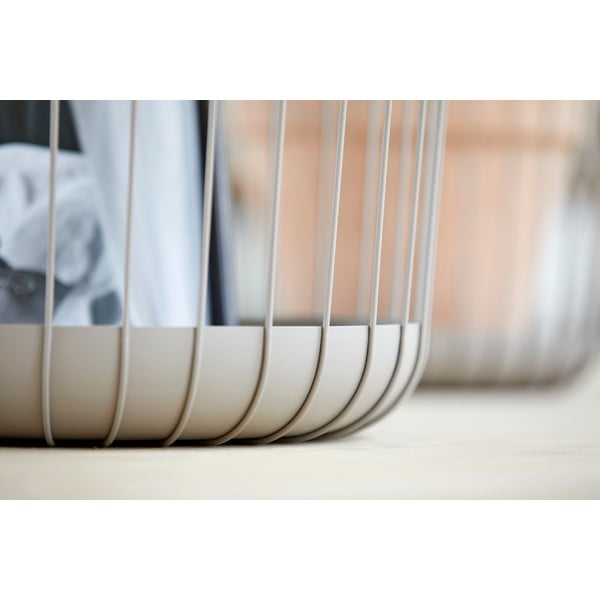 Siva kovinska košara za shranjevanje Zone Inu, ø 30 cm-image-4