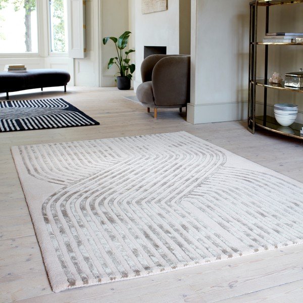 Kremno bela ročno tkana preproga iz mešanice volne 200x300 cm Matrix – Asiatic Carpets-image-1