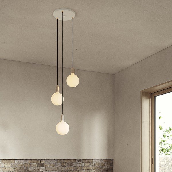 Zatemnitvena viseča svetilka v bronasti barvi ø 25 cm Triple Pendant – tala-image-1