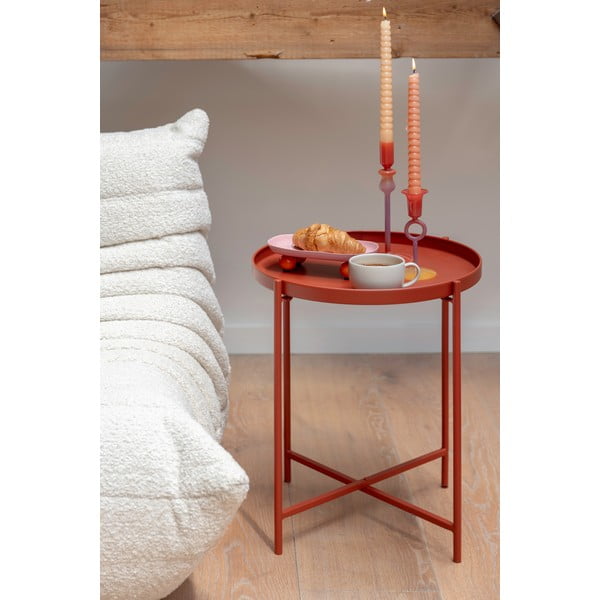 Kovinska okrogla stranska mizica ø 40 cm Meseta  – Leitmotiv-image-1