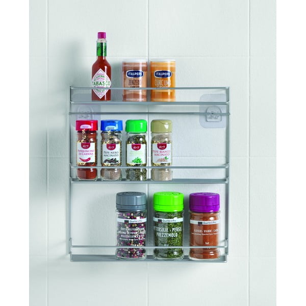 Stenska tristopenjska polica za začimbe Metaltex-image-3