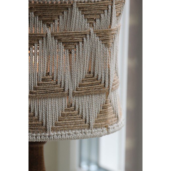 Namizna svetilka s senčilom iz tekstila in jute v rjavi in naravni barvi (višina 45 cm) Ano – Markslöjd-image-1