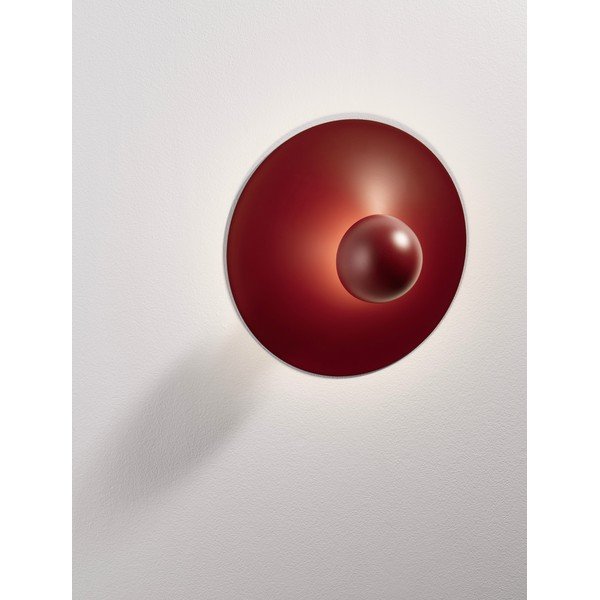 Bordo rdeča aluminijasta LED stenska svetilka Edem – Nova Luce-image-1