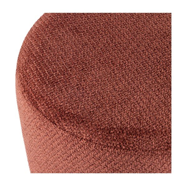 Rdeč tabure iz tkanine bouclé Islen – WOOOD-image-4