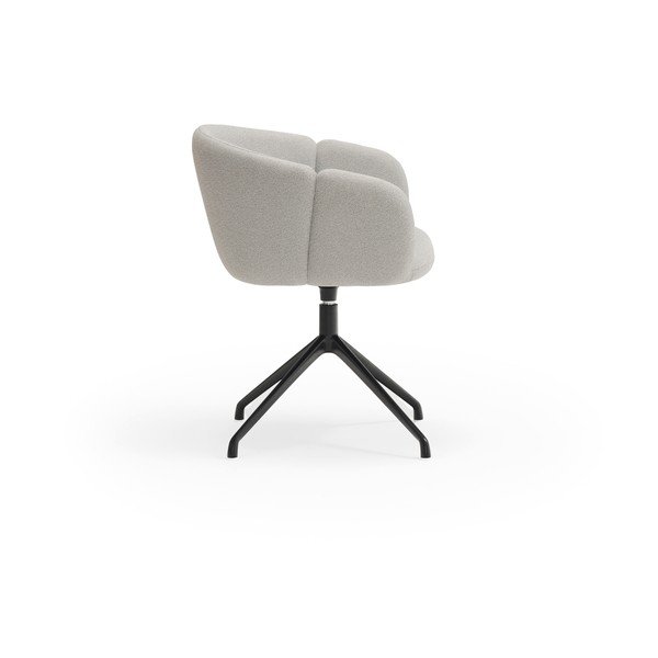 Svetlo siv oblazinjen jedilni stol z nasloni za roke Add – Teulat-image-2