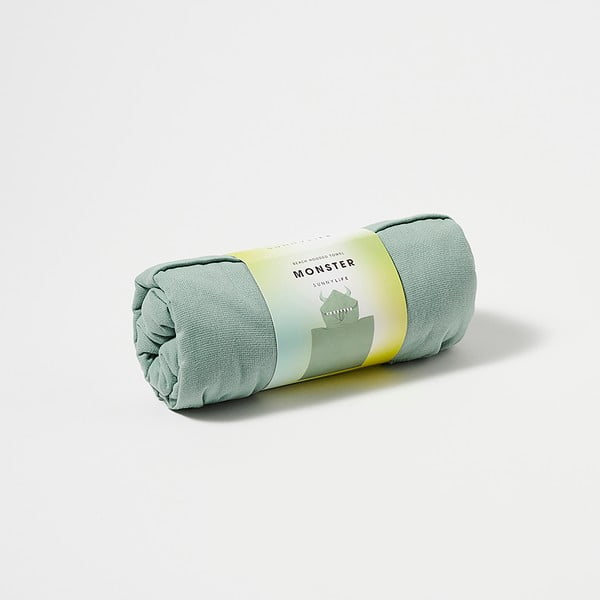 Zelena otroška brisača za plažo s kapuco Sunnylife Monster, 3-6 let-image-3