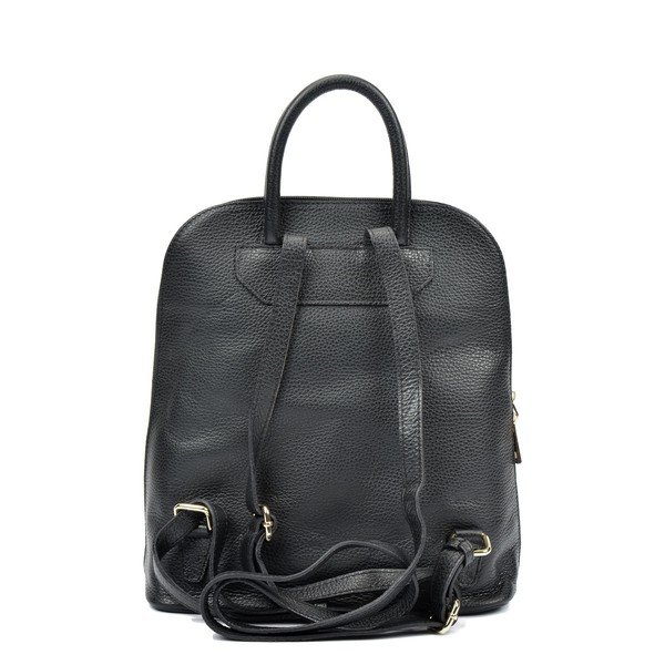 Črn usnjen ženski nahrbtnik Renata Corsi Sofia-image-3