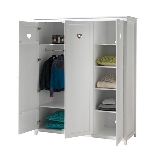 Bela otroška garderobna omara 159x191x57 cm Amori – Vipack-image-2