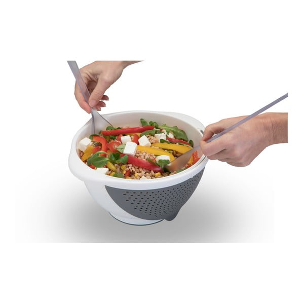 Bela skleda s cedilom 2v1 Metaltex, Ø 28 cm-image-2