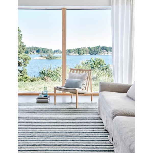 Zelena/kremno bela notranja in zunanja preproga 70x120 cm Teo Sage – Pappelina-image-1