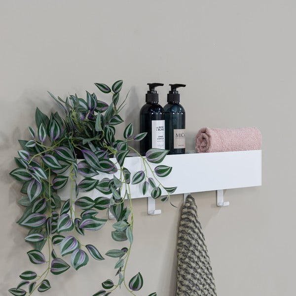 Bela jeklena stenska kopalniška polica Multi – Spinder Design-image-3