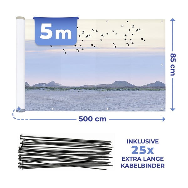 Plastičen balkonski zastor 500x85 cm North Sea Coast – Maximex-image-4