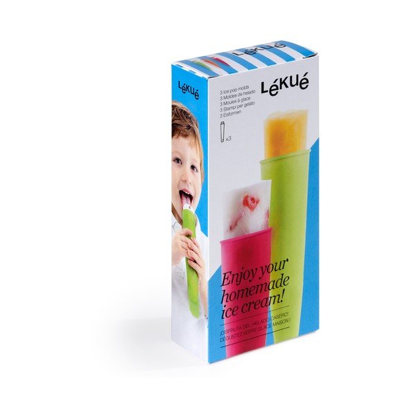 Komplet 3 silikonskih modelčkov za popsicle Lékué Pop-image-2