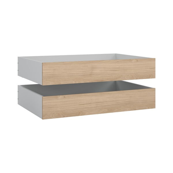 Predali za pod posteljo v naravni barvi v kompletu 2 ks Naia – Tvilum