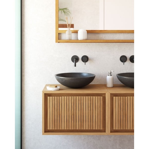 Črn terrazzo umivalnik Kave Home Sunday, ø 40 cm-image-4