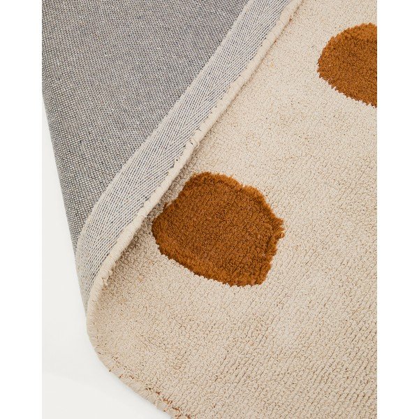 Kremno bela pralna/ročno tkana bombažna otroška preproga 90x150 cm Tandani – Kave Home-image-4